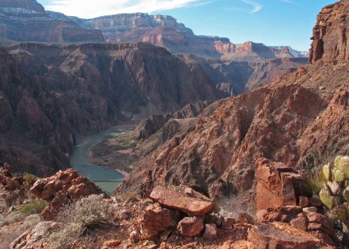 View of the Colorado River from the Clear Creek Trail. 