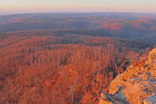 Sunrise from White Rock Mountain 