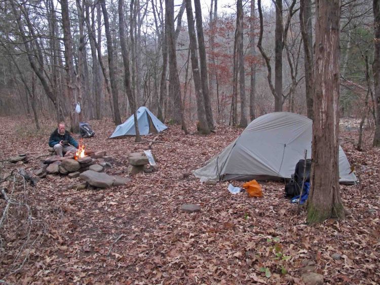 My home on the trail after lessons learned (all under 32 pounds). 