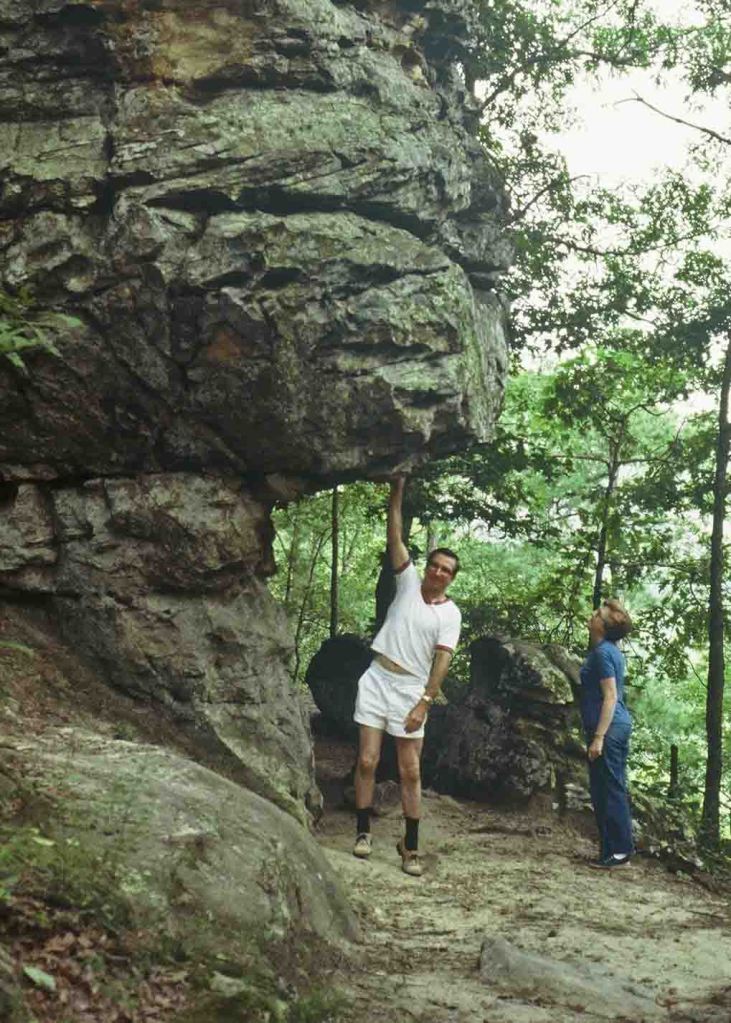 My father and mother at Petit Jean State Park 