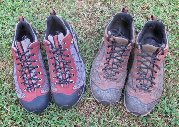 New Oboz sitting next to my first pair. 