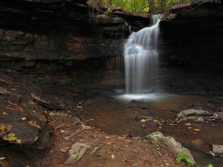 McWater Falls at sundown. 