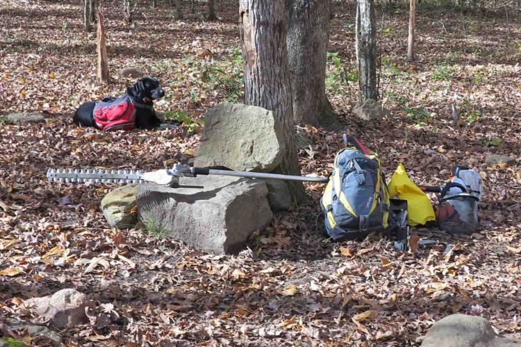 We take a break and refill our water at the Jack Creek west camp site. 