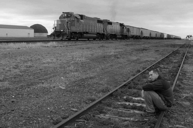 Killing time in Grainfield, Kansas. 