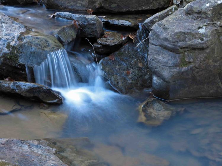 Small cascade in Lynn Hollow, Ozark Highlands Trail
