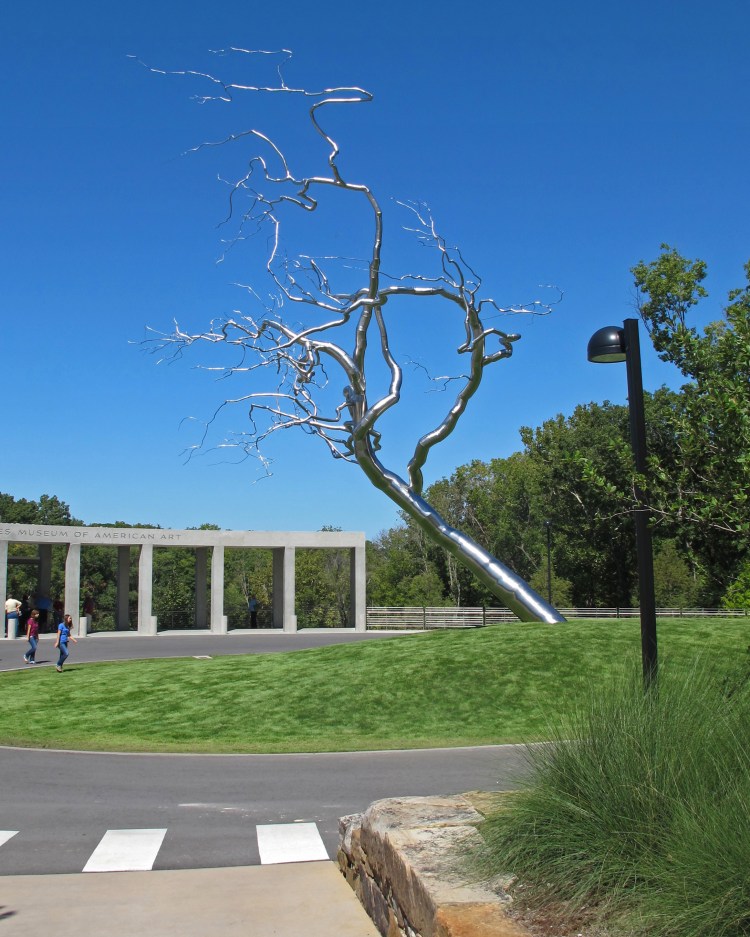 Yield, by Roxy Paine, 2011  Entrance to Crystal Bridges