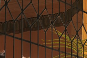 Detail of a window in the Walnut Street Inn 