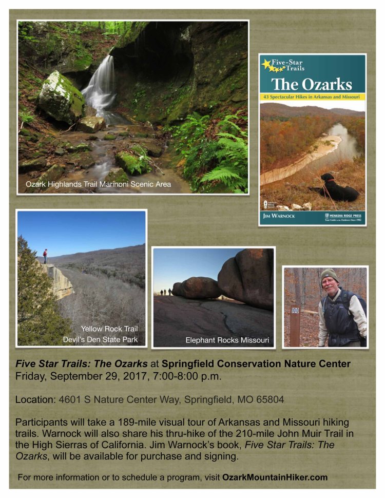 Five Star Trails Poster 092917 Springfield Nat Center