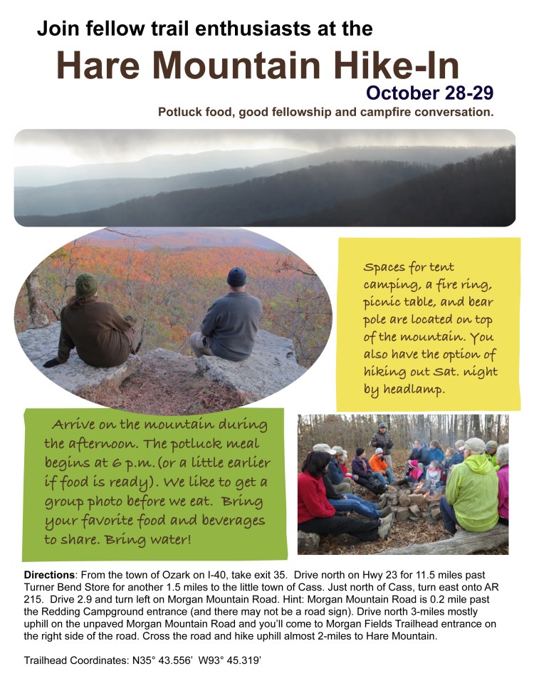 Hare Mountain Hike-In poster 1117