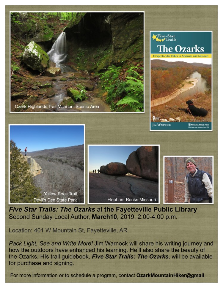 Five Star Trails Poster 031019 Fayetteville Lib